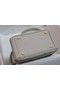Hermes mini Lindy Togo Leather Bag LD19 grey&gold-Tone Metal Replica