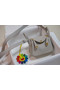 Hermes mini Lindy Togo Leather Bag LD19 grey&gold-Tone Metal Replica