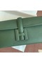 Hermes Original Espom Leather Clutch 37088 blackish green Replica