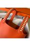 Hermes Picotin Lock PM Taurillon Epsom Leather Orange 9809 Silver Replica