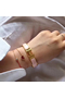 Hermes Pink Enamel Clic H PM Bracelet Replica
