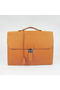 Hermes Sac Depeche 38cm Briefcase Clemence Orange Replica
