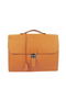 Hermes Sac Depeche 38cm Briefcase Clemence Orange Replica