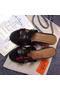 Hermes Sandals Togo Leather HO0471 Black Replica