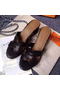 Hermes Sandals Togo Leather HO0471 Black Replica