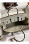 Hermes Touch Birkin 25 Bag in Pearl Grey Togo and Matte Alligator Leather Replica