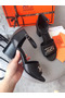 Hermes Viaggio 60MM Sandals In Black Leather Replica