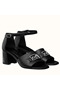Hermes Viaggio 60MM Sandals In Black Leather Replica