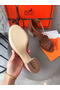 Hermes Viaggio 60MM Sandals In Brown Leather Replica