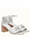Hermes Viaggio 60MM Sandals In White Leather Replica