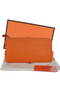 Hermes Zipper Cards Wallet Togo Leather A908 Orange Replica