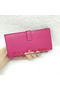 Hermes Bearn Japonaise Bi-Fold Wallet Litchi Leather A208 Rose Replica