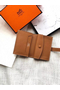 Hermes Bearn Mini Wallet In Gold Epsom Leather Replica