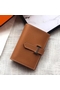 Hermes Bearn Mini Wallet In Gold Epsom Leather Replica