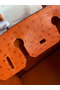 Hermes Birkin 30 Retourne Handmade Bag In Orange Ostrich Leather Replica