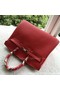 Hermes Birkin 35CM Tote Bag Red Litchi Leather BK35 Gold Replica