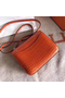 Hermes Constance 24 Handmade Bag In Orange Niloticus Crocodile Replica