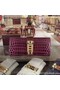 Hermes Croco Leather Clutch H88017 Purple Replica