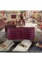 Hermes Croco Leather Clutch H88017 Purple Replica
