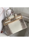 Hermes Diamond Birkin 30cm Bag In Himalaya Niloticus Crocodile Skin Replica