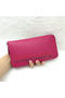 Hermes Evelyn Long Zip Wallet Litchi A808 Rose Replica