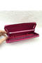 Hermes Evelyn Long Zip Wallet Litchi A808 Rose Replica