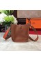 Hermes Evelyne mini 17cm Messenger Bag Original Calf Leather H1187 Light tan Replica