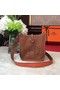 Hermes Evelyne mini 17cm Messenger Bag Original Calf Leather H1187 Light tan Replica