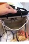 Hermes Herbag 31CM Original Canvas Leather & Calfskin 45987 Offwhite&Black Replica