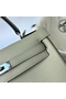 Hermes Kelly Retourne 25 Handmade Bag In Sauge Clemence Leather Replica