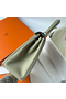 Hermes Kelly Retourne 25 Handmade Bag In Sauge Clemence Leather Replica