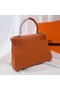 Hermes Kelly Shoulder Bag Original TOGO Leather KY3255 orange Replica