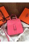 Hermes Original Halzan mini bag H069523 rose azalee Replica