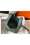 Hermes Picotin Lock 18 Bag In Vert Amande Clemence Leather Replica