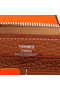Hermes Zipper Wallet Original Leather A309 Camel Replica