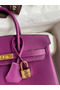 Hermes Birkin 25 Retourne Handmade Bag In Anemone Swift Calfskin Replica