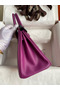Hermes Birkin 25 Retourne Handmade Bag In Anemone Swift Calfskin Replica