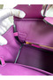 Hermes Birkin 25 Retourne Handmade Bag In Anemone Swift Calfskin Replica