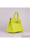 Hermes Birkin 30CM Tote Bags Lemon Clemence Leather Gold Replica