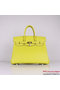 Hermes Birkin 35CM Tote Bag Lemon Clemence Leather H6089 Gold Replica