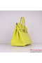 Hermes Birkin 35CM Tote Bag Lemon Clemence Leather H6089 Gold Replica