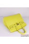 Hermes Birkin 35CM Tote Bag Lemon Clemence Leather H6089 Gold Replica