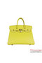 Hermes Birkin 35CM Tote Bag Lemon Clemence Leather H6089 Gold Replica