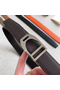 Hermes Etrier Buckle Belt & Chocolate Clemence 32 MM Strap Replica