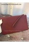 Hermes Grainy Leather Clutch H88016 Burgundy Replica