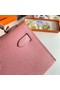 Hermes Kelly 19cm Shoulder Bags Epsom Leather KL19 Silver hardware pink Replica