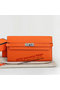 Hermes Kelly Original Leather Bi-Fold Wallet A708 Orange Replica