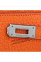 Hermes Kelly Original Leather Bi-Fold Wallet A708 Orange Replica