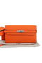 Hermes Kelly Original Leather Bi-Fold Wallet A708 Orange Replica