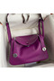 Hermes Lindy 26 Handmade Bag In Anemone Swift Calfskin Replica